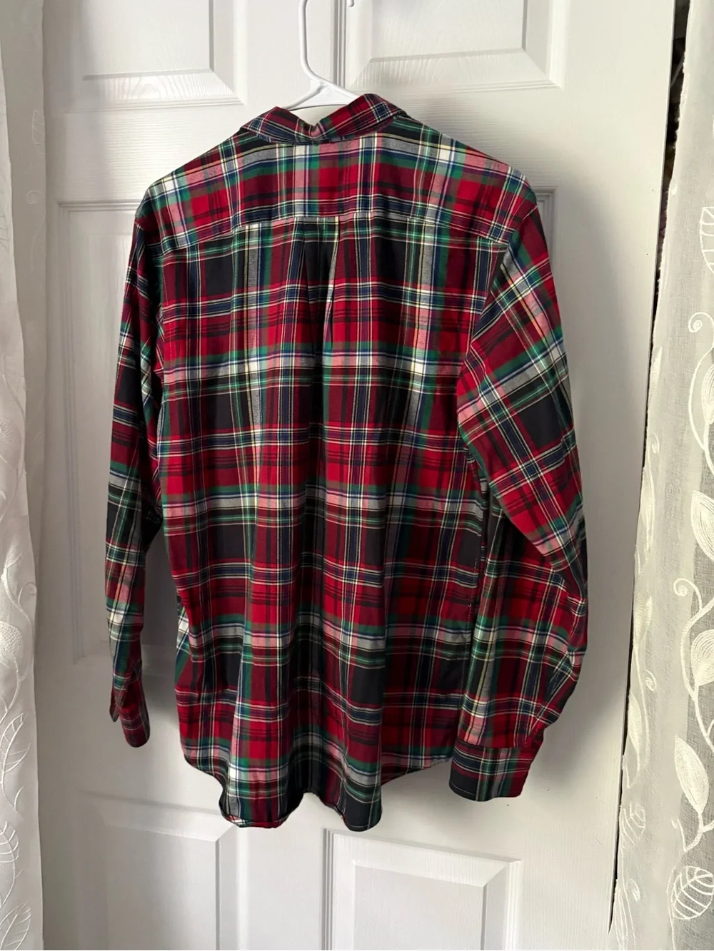 Ralph Lauren Boys Plaid Long Sleeve cotton Button Up Shirt Size XL 18-20